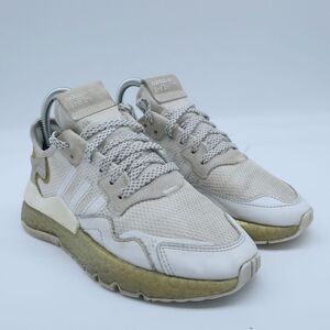 Adidas Nite Jogger White‎ Running Shoes Sneakers Women's Size 7 Men's Size 5.5